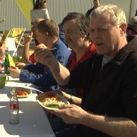 Mittagspause einmal anders: Mit der schönsten Musik für Brandenburg und verschiedenen Foodtrucks.