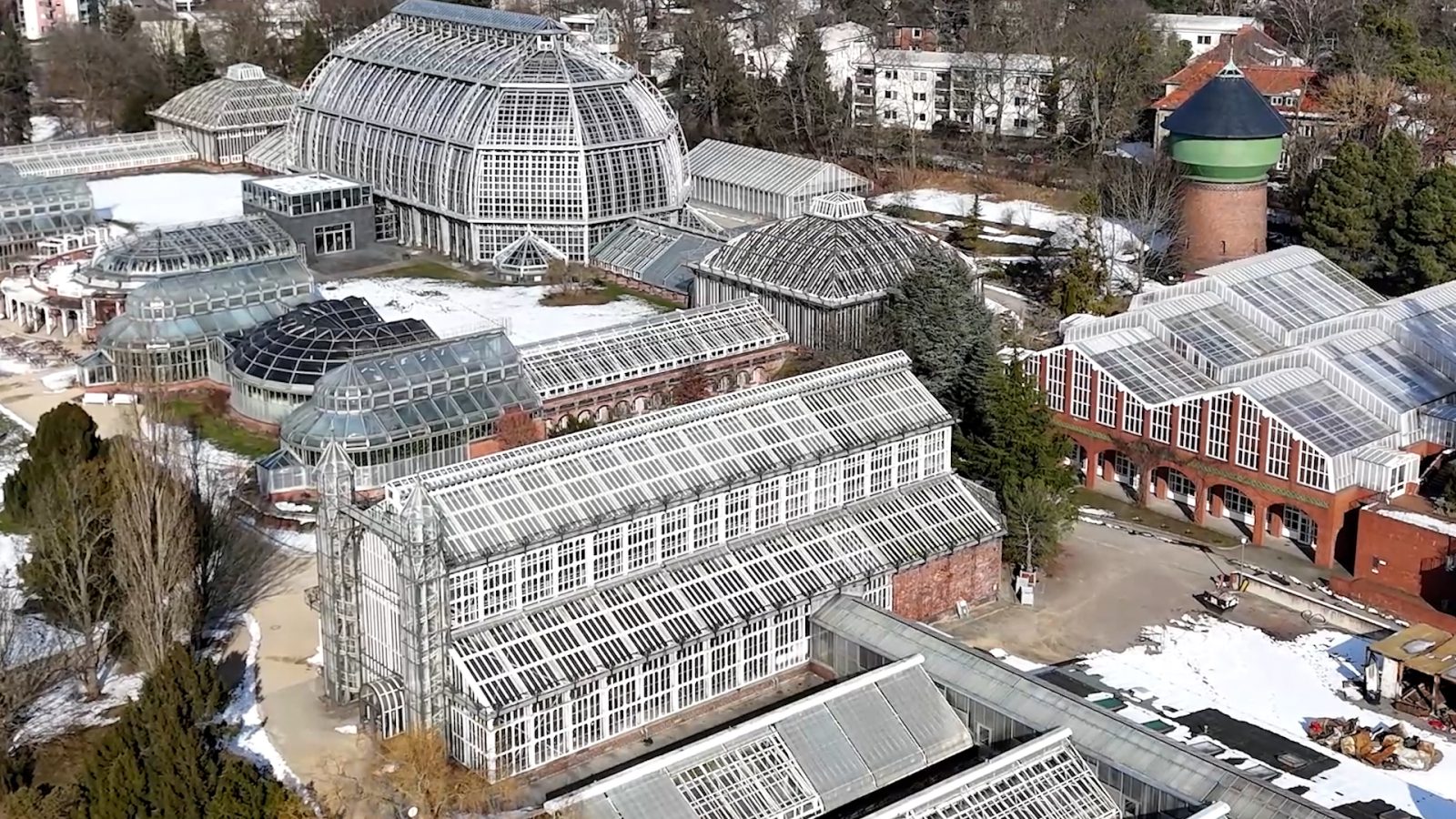 Das älteste Gewächshaus im Botanischen Garten in Berlin ist das Mittelmeerhaus